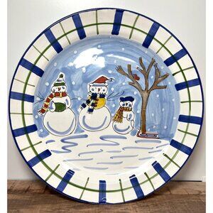 Handcrafted Mesa Ceramic Serving Plate 13" Diameter Made In Hungary Large